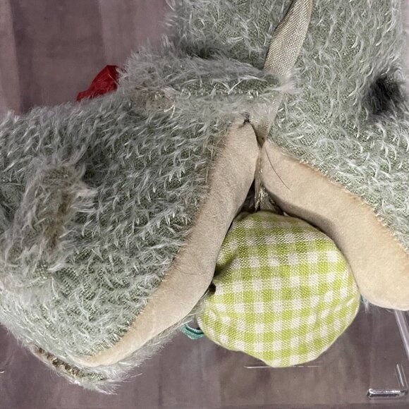 Vintage Antique Plush toy Dinosaur Gator Mr Snapsworth, OOAK toy handmade toy - Picture 15 of 16